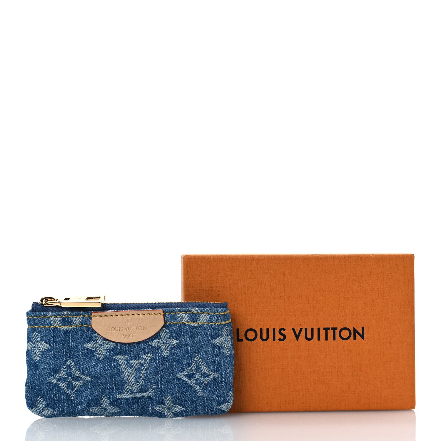 Louis Vuitton Monogram Denim Key Pouch Denim Blue 7 of 7