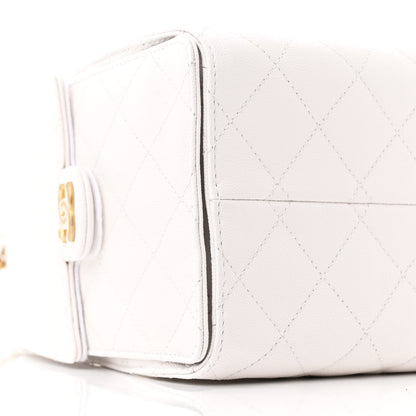 Chanel Caviar Quilted Small Chanel 25 Handbag White 9 of 11