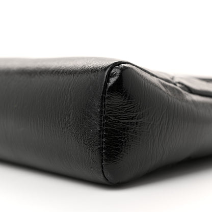 Chanel Shiny Crumpled Calfskin Quilted Mini 31 Shopping Bag Black 10 of 10