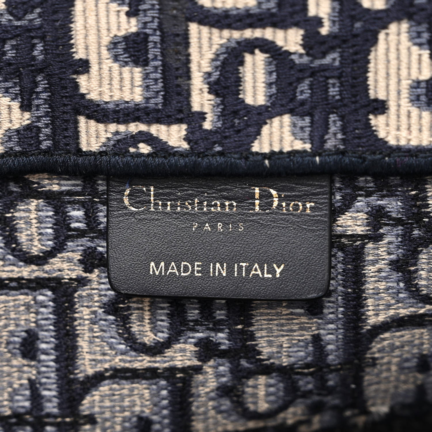 Christian Dior Oblique Medium Book Tote Blue Multicolor 6 of 10