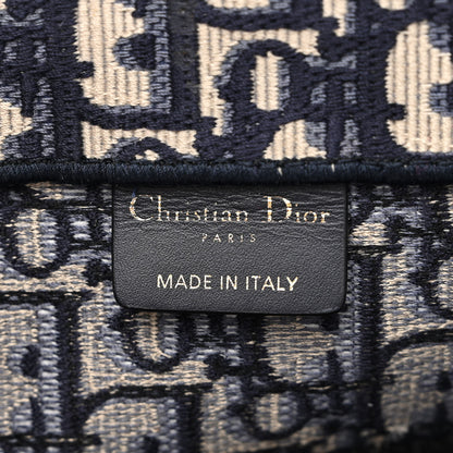 Christian Dior Oblique Medium Book Tote Blue Multicolor 6 of 10