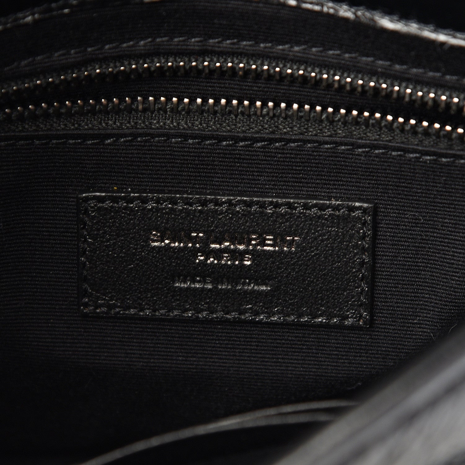 Saint Laurent Crinkled Calfskin Matelasse Monogram Niki Chain Wallet Black 5 of 9