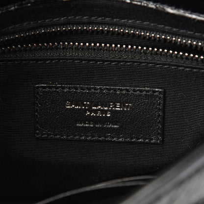 Saint Laurent Crinkled Calfskin Matelasse Monogram Niki Chain Wallet Black 5 of 9