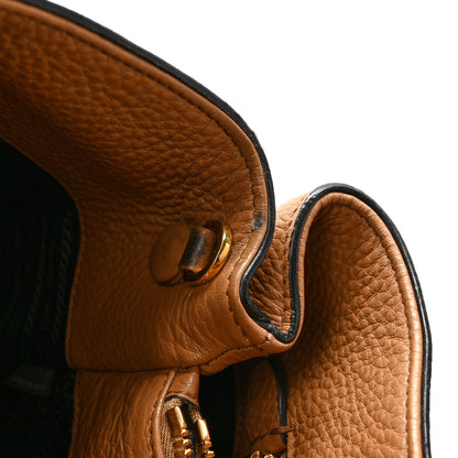 Prada Vitello Phenix Shoulder Bag Caramel 11 of 11