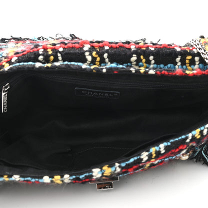 Chanel Tweed Quilted Embellished Reissue Shoulder Bag Black Multicolor 5 of 11