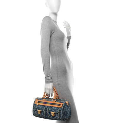 Louis Vuitton Monogram Denim Neo Speedy Blue 2 of 10