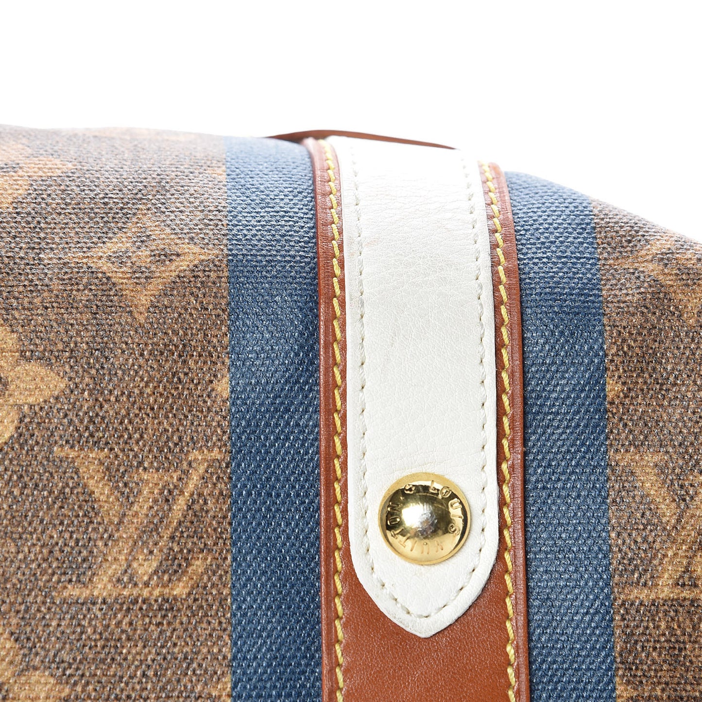 Monogram Rayures Tisse Sac GM Blue