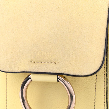 Chloe Suede Calfskin Mini Faye Backpack Lemonade 7 of 7