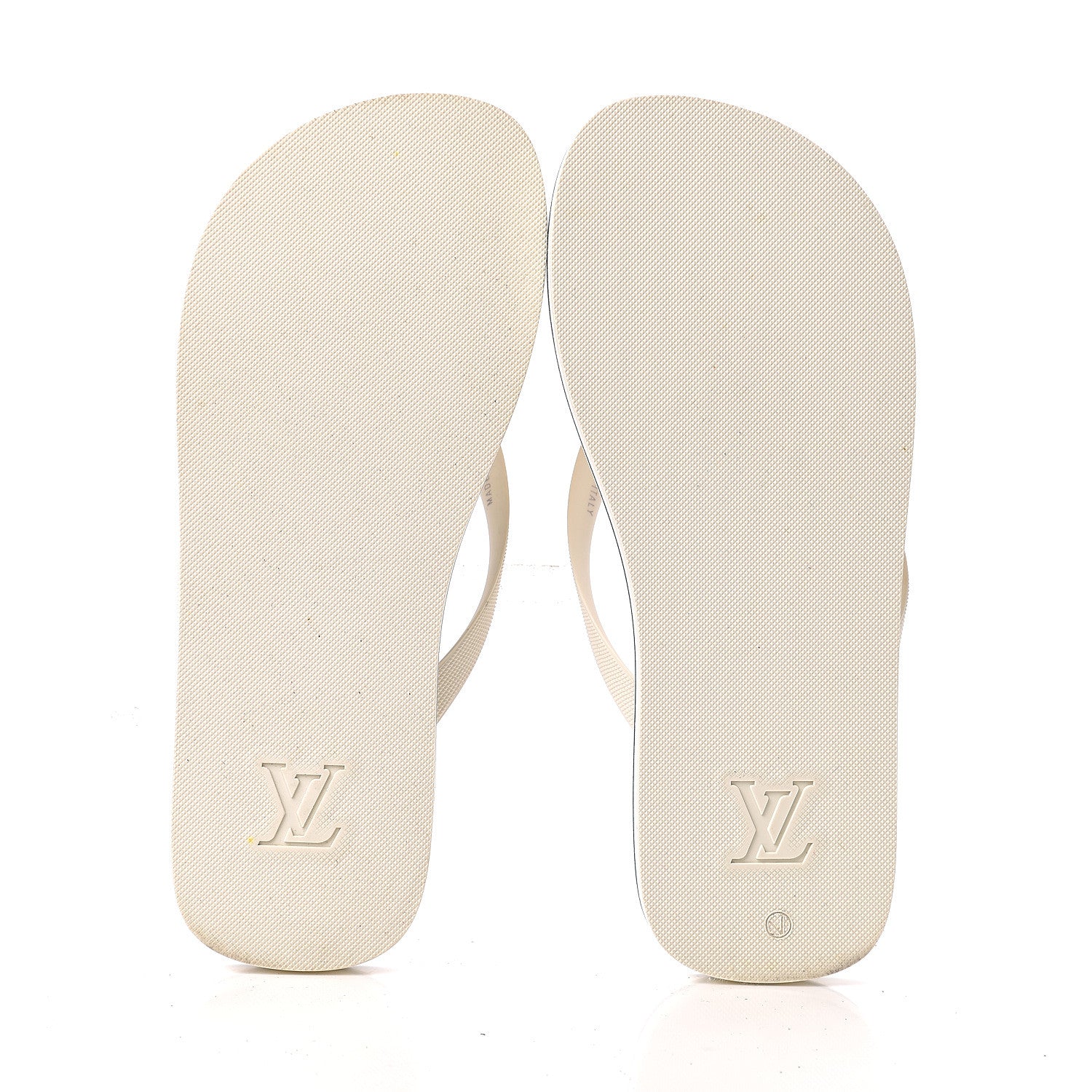 Louis Vuitton Rubber Molitor Thong Sandals 7 White 5 of 8