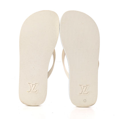 Louis Vuitton Rubber Molitor Thong Sandals 7 White 5 of 8