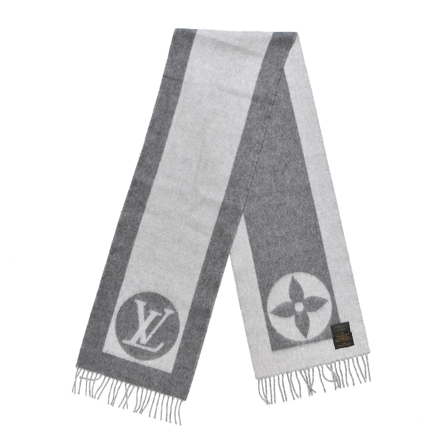 Lambswool Angora Cardiff Scarf Grey