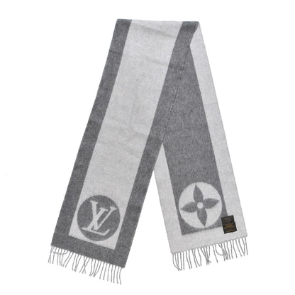 Louis Vuitton Lambswool Angora Cardiff Scarf Grey 1 of 5