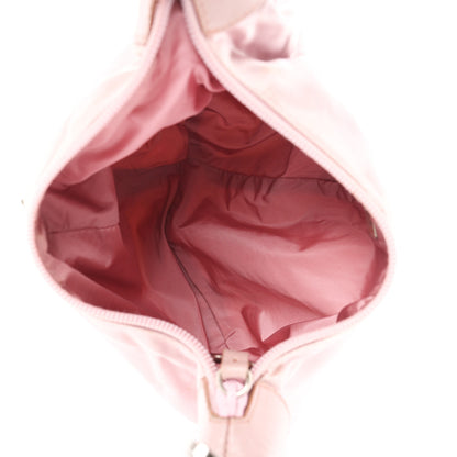Prada Satin Saffiano Hobo Bag Pink 4 of 9
