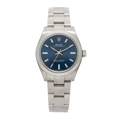 Rolex Stainless Steel 31mm Oyster Perpetual Watch Bright Blue 277200 1 of 5