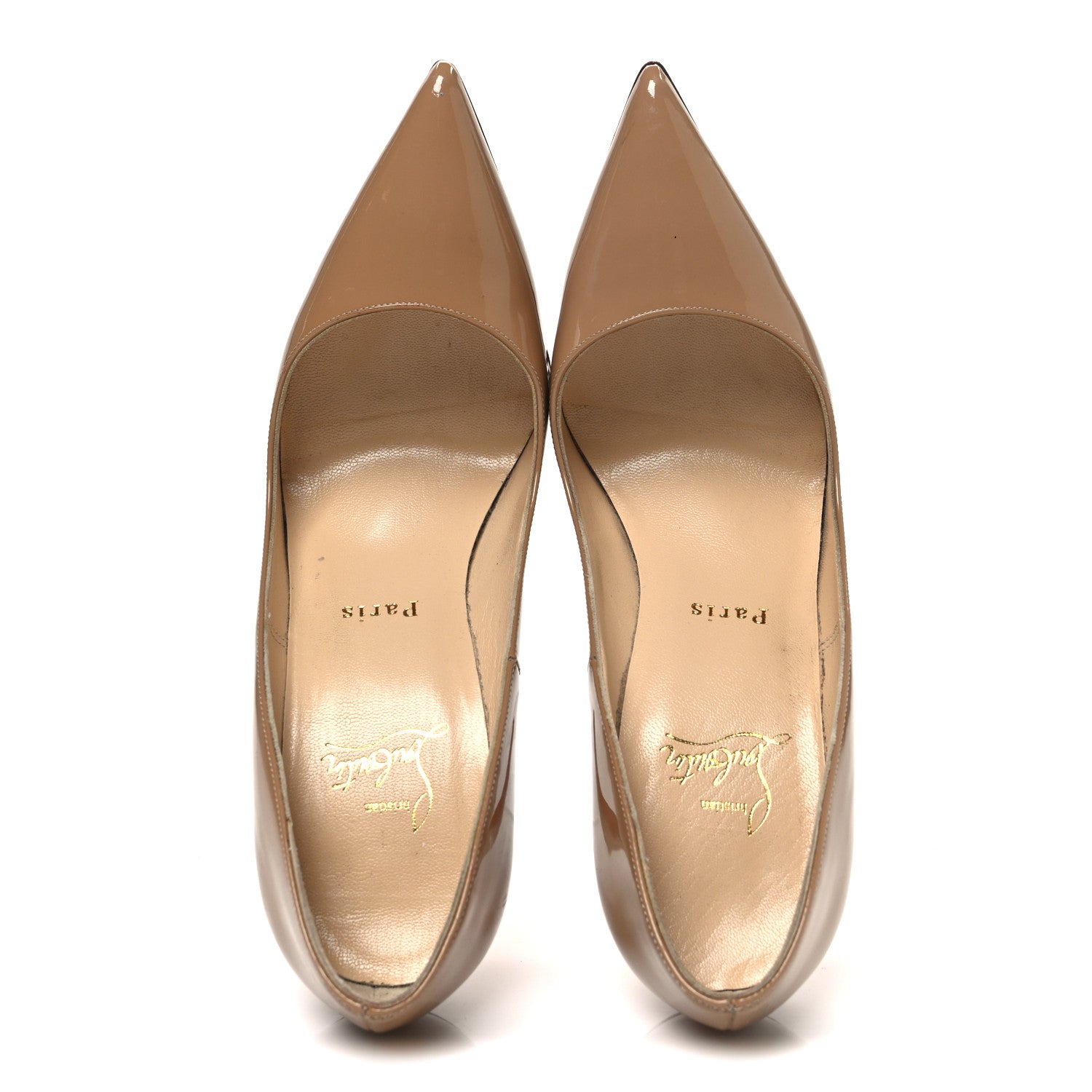 Christian Louboutin Patent So Kate 120 Pumps 37 Nude 2 of 11