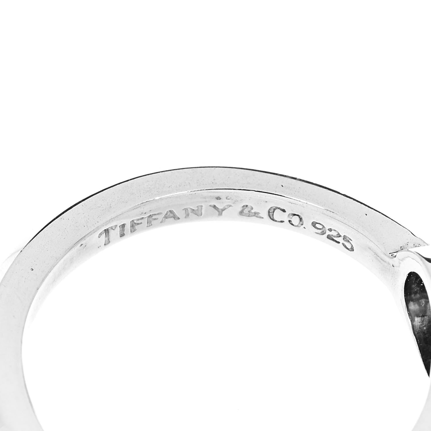 Tiffany Sterling Silver Atlas Round Medallion Ring 51 5.75 5 of 5