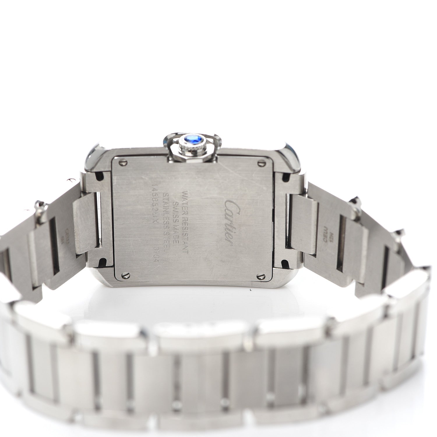 Cartier Stainless Steel 23mm Tank Anglaise Quartz Watch 4 of 7