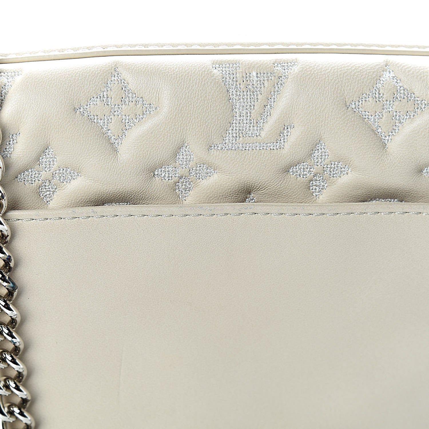 Louis Vuitton Lambskin Mama Broderie Pochette Ivory 10 of 14