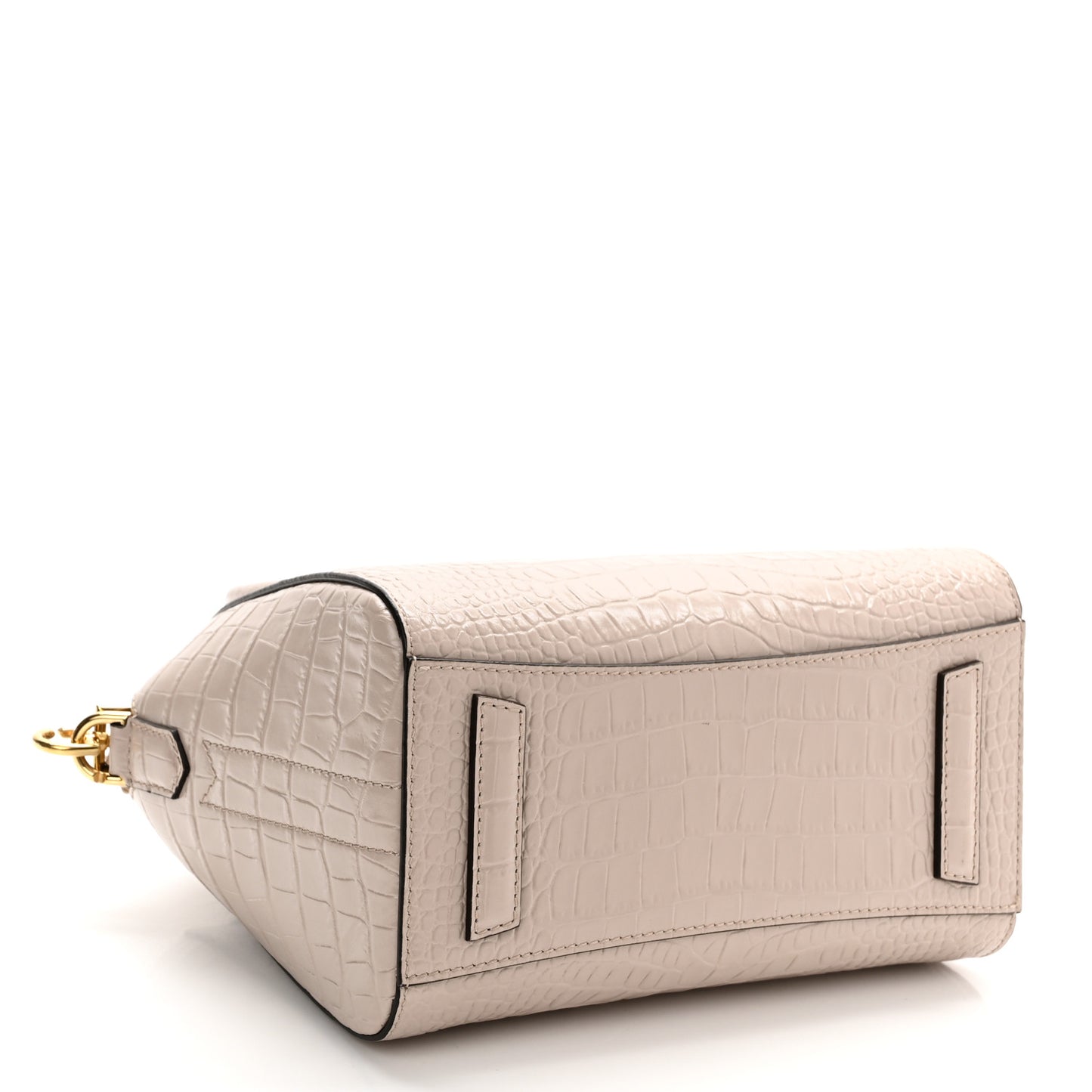 Calfskin Crocodile Embossed Mini Antigona Dune