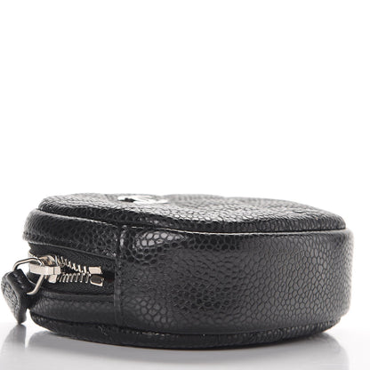 Chanel Caviar Quilted Zip Around Classic Coin Purse Black 4 of 7