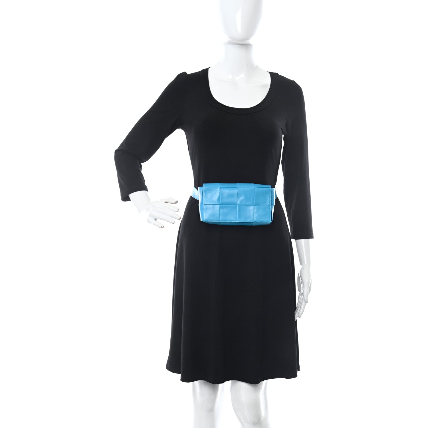 Bottega Veneta Paper Calfskin Intrecciato Cassette Belt Bag Pool 2 of 11