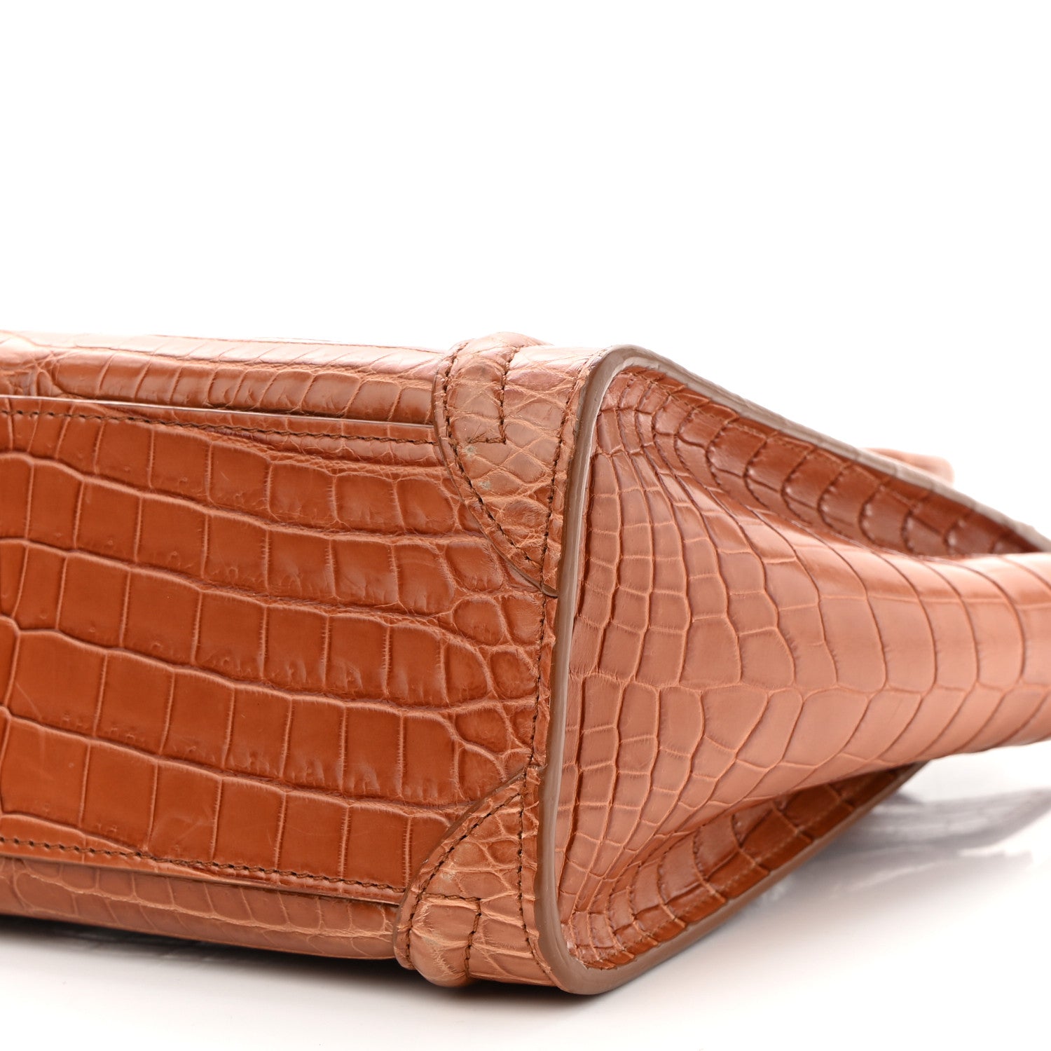 Celine Crocodile Nano Luggage Brown 8 of 11
