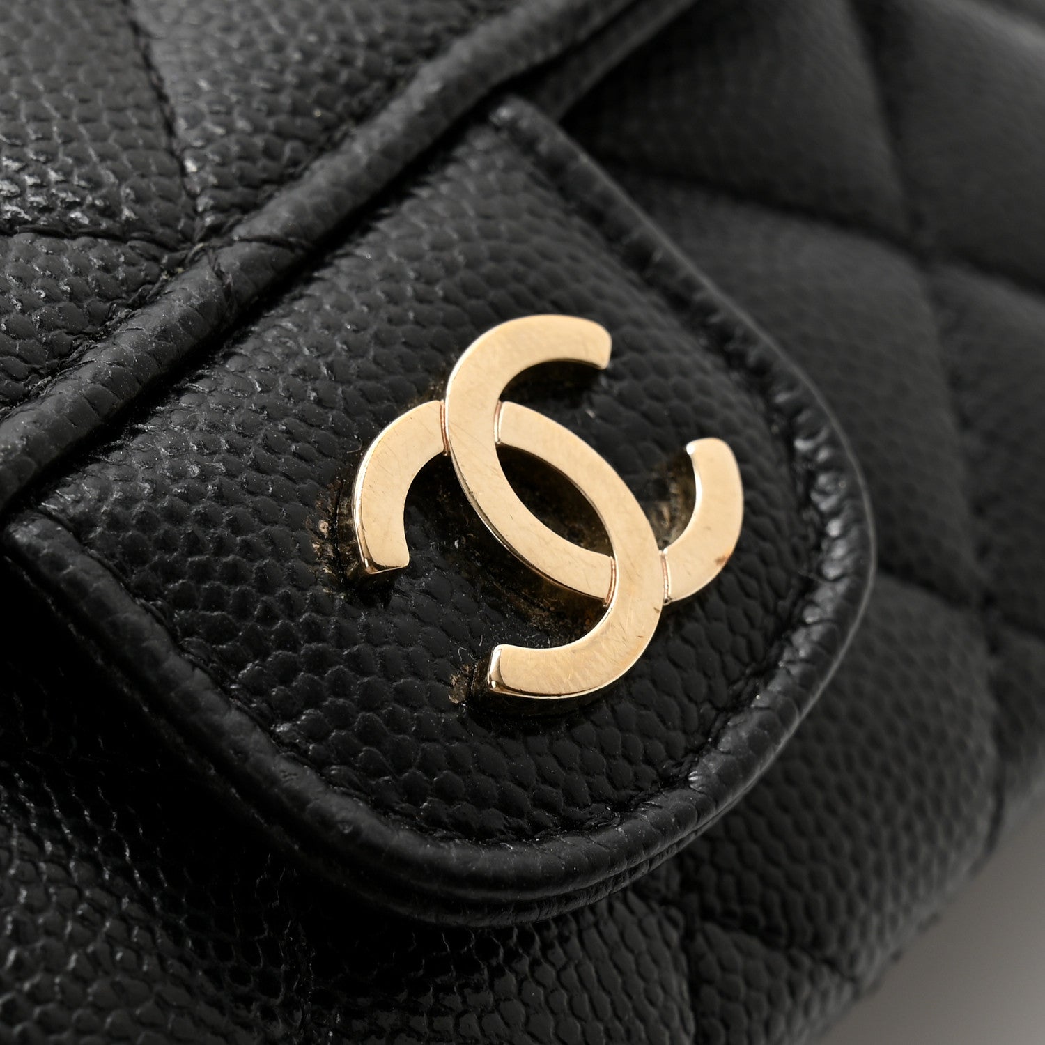 Chanel Caviar Quilted Glasses Case With Chain Black 9 of 10