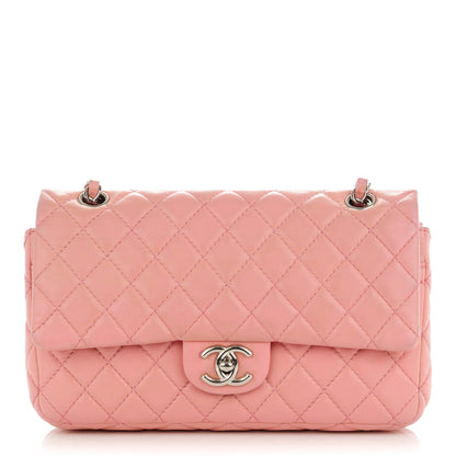 Chanel Lambskin Quilted Medium Double Flap Light Pink 1 of 11