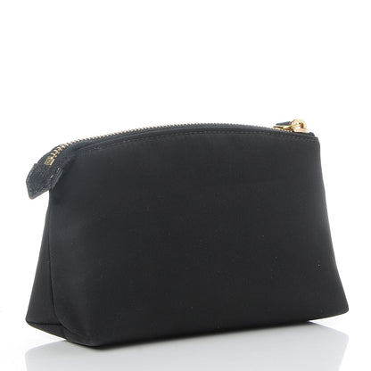 Fendi Nylon Vitello Elite Crystal Eye Monster Large Cosmetic Pouch Black Cedro 4 of 7