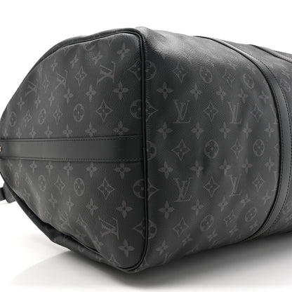 Louis Vuitton Monogram Eclipse Keepall Bandouliere 55 9 of 11