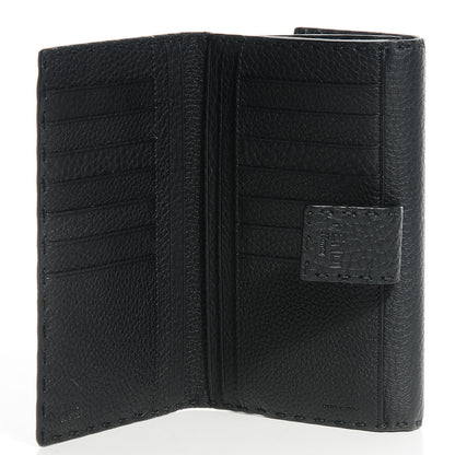 Fendi Cuoio Romano Selleria Peekaboo Continental Wallet Black 6 of 14