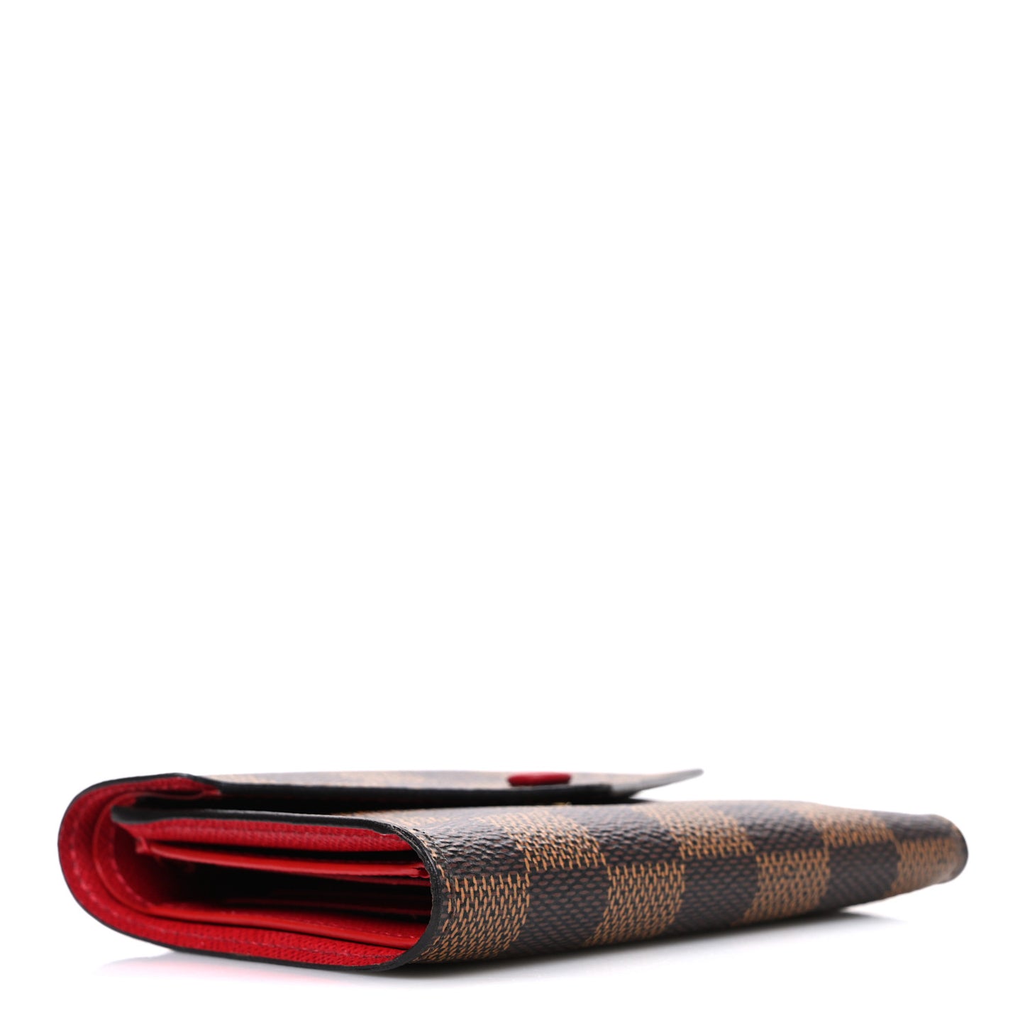 Damier Ebene Victorine Wallet Red