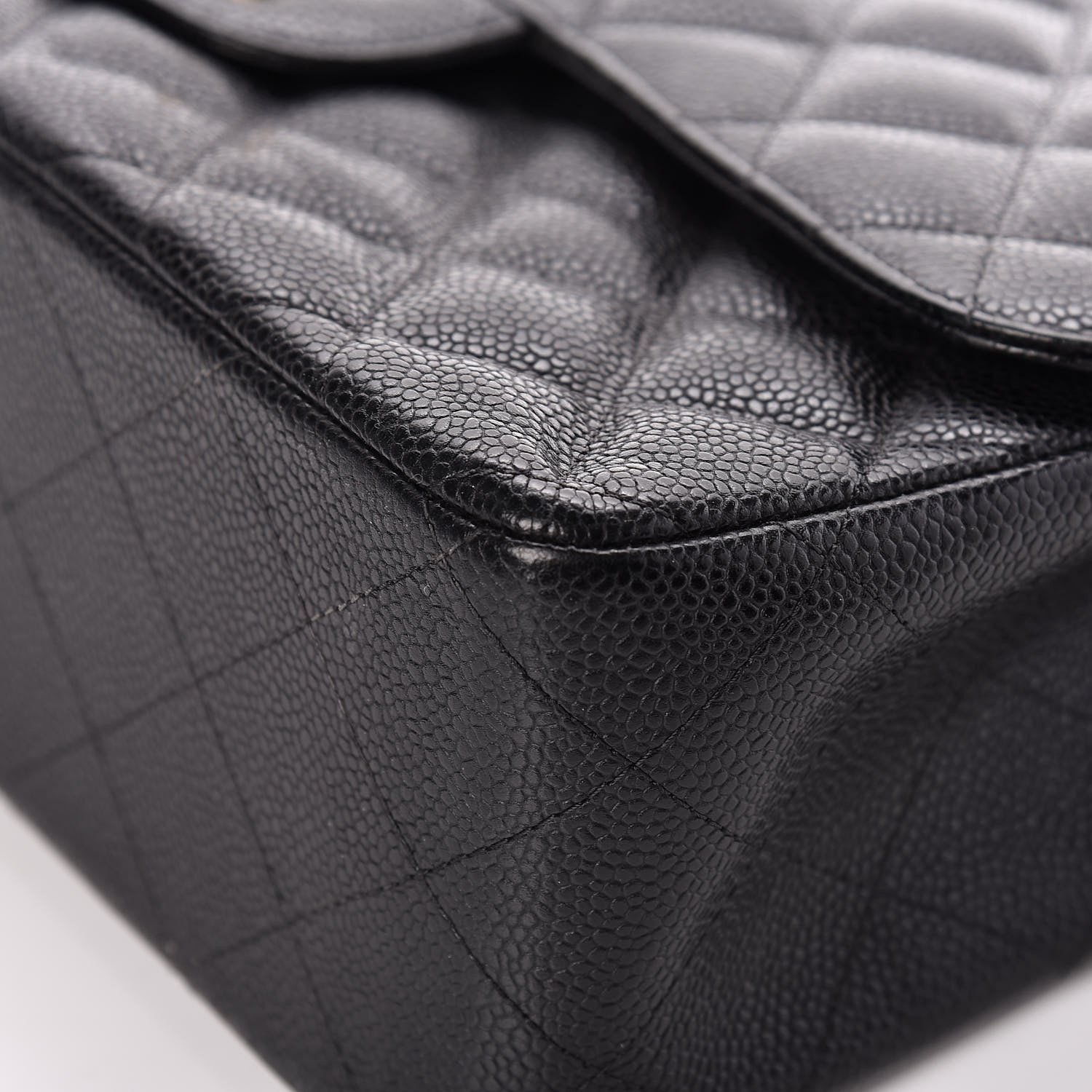 Chanel Caviar Quilted Jumbo Double Flap Black 14 of 17