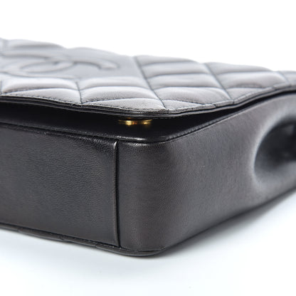 Chanel Lambskin Quilted Medium Diamond CC Flap Black 10 of 20