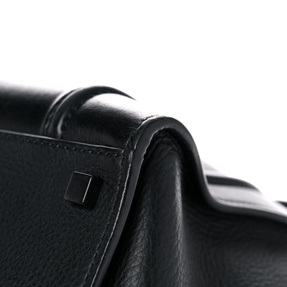 Celine Supple Calfskin Medium Phantom Luggage Black 10 of 24