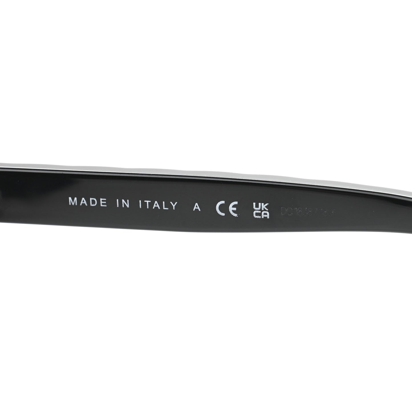 Acetate Quilted Square Sunglasses 5484-A Black