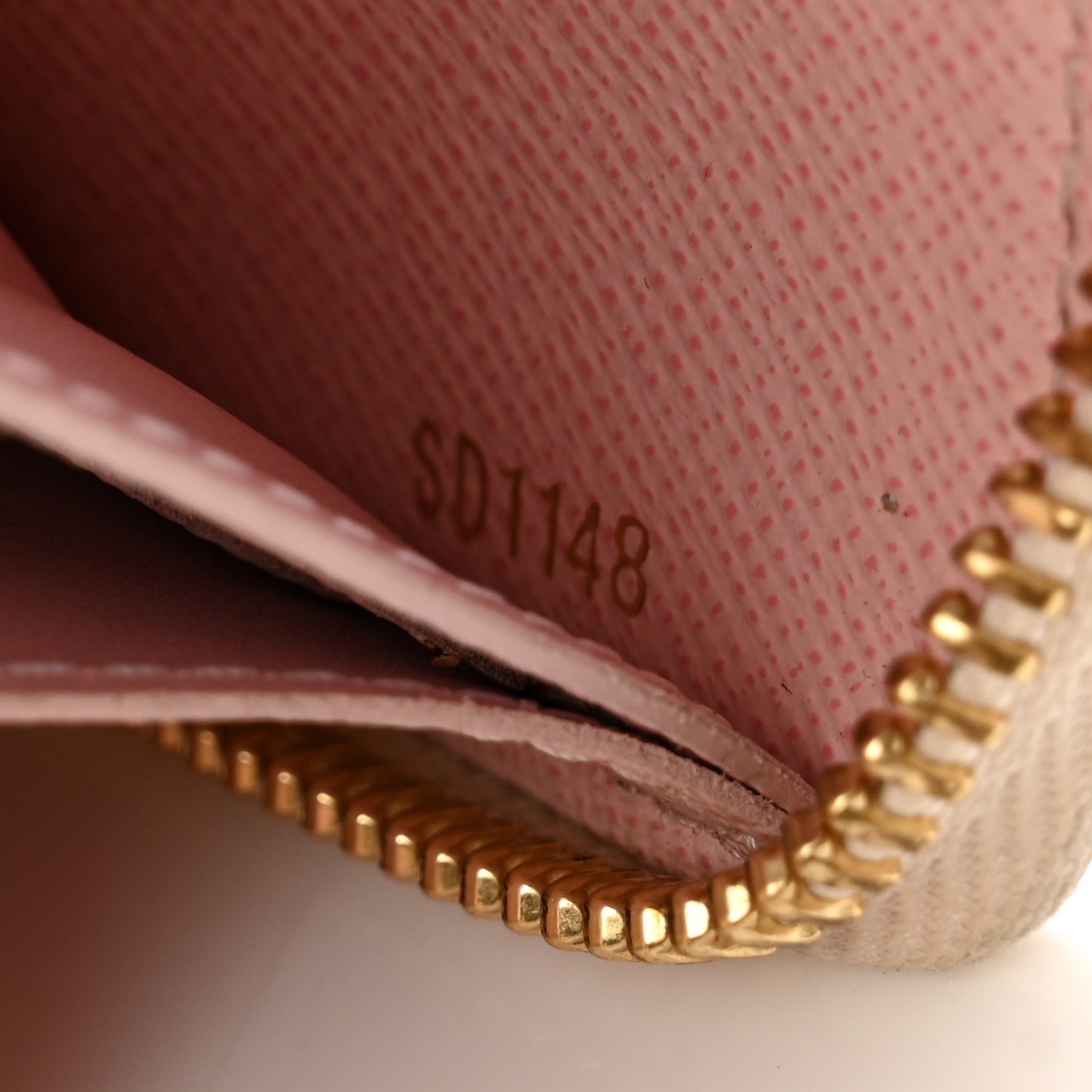 Damier Azur Clemence Wallet Rose Ballerine