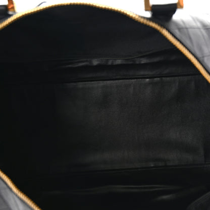 Chanel Calfskin Stitched Duffle Bag Black 4 of 9