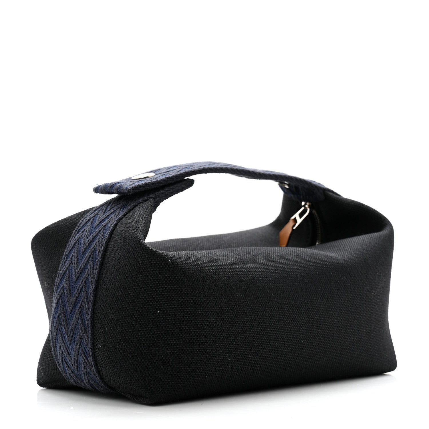 Hermes Canvas Small Bride-A-Brac Pouch Black Bleu Nuit 3 of 6