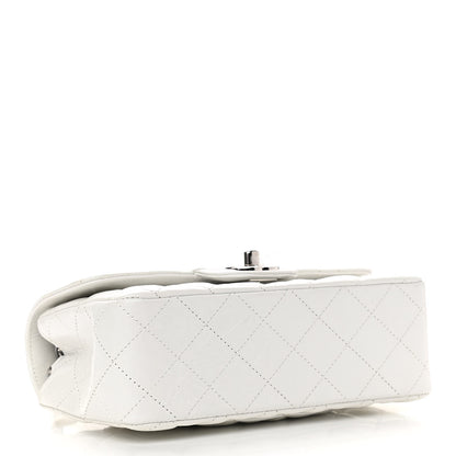 Chanel Iridescent Calfskin Quilted Mini Rectangular Flap White 3 of 8