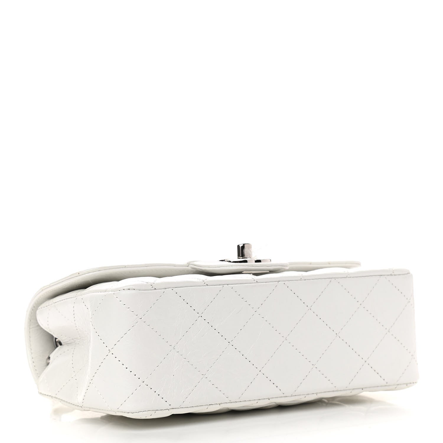 Chanel Iridescent Calfskin Quilted Mini Rectangular Flap White 4 of 11