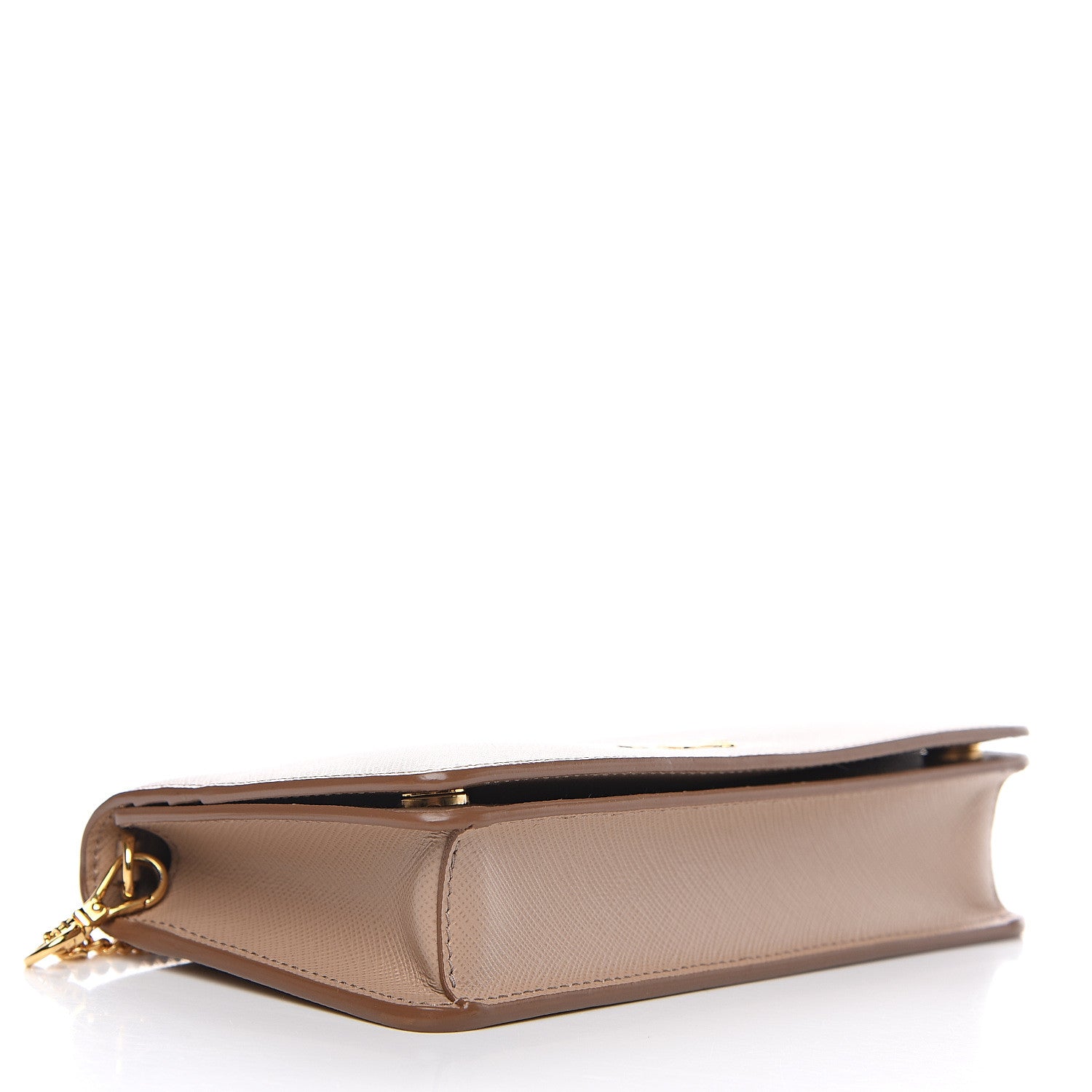 Prada Saffiano Metal Oro Mini Crossbody Bag Cammeo 3 of 8