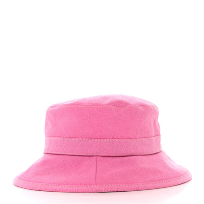 Chanel Denim Logo Bucket Hat M Pink Yellow 4 of 6