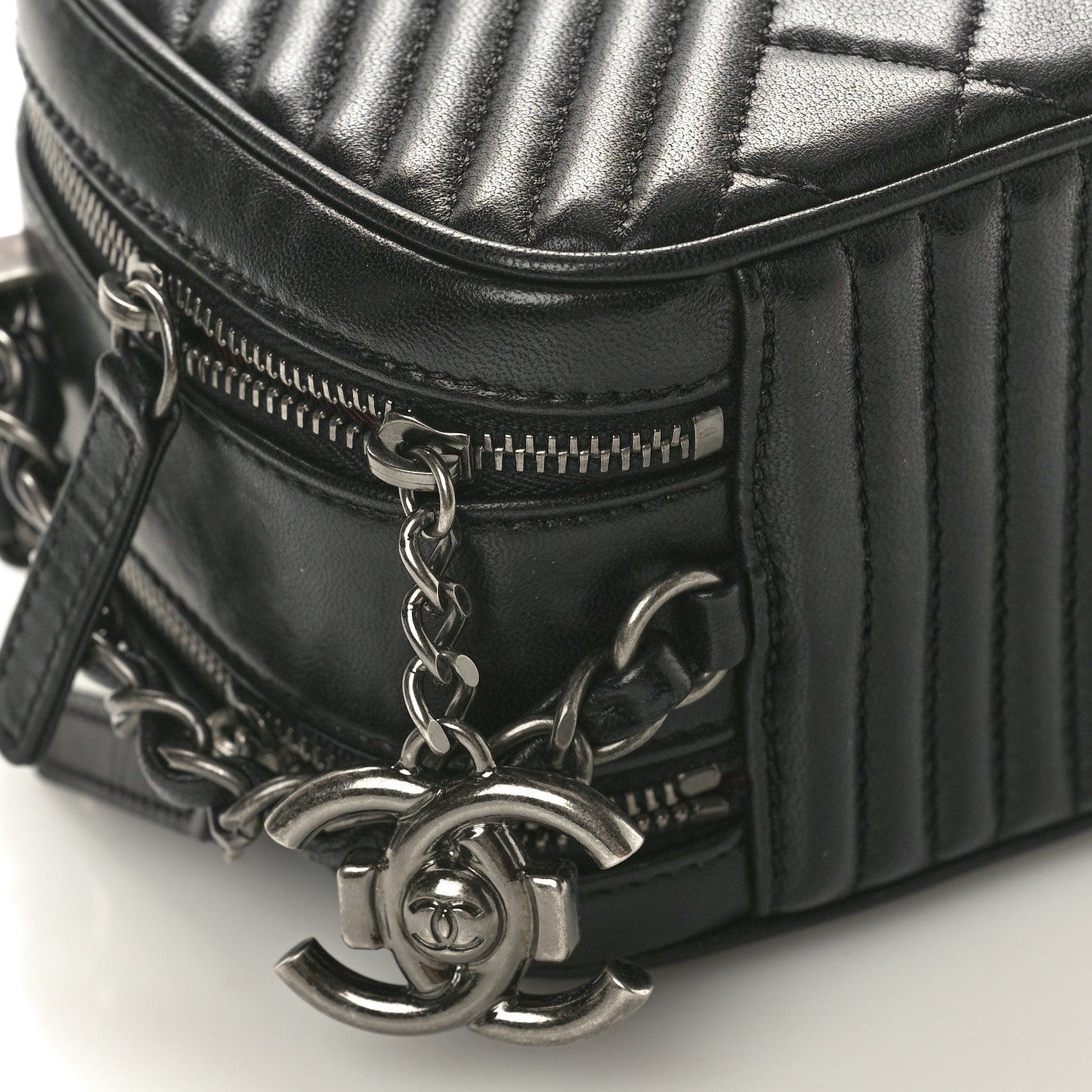 Chanel Lambskin Small Coco Boy Camera Case Black 10 of 11