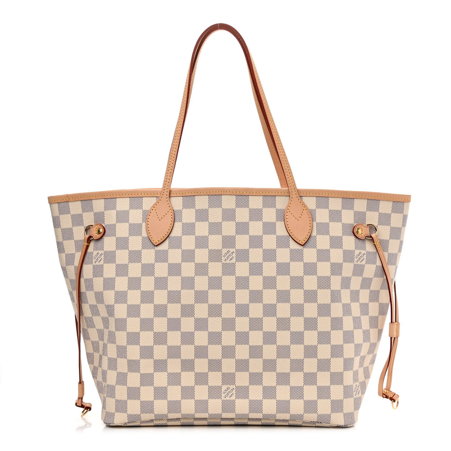 Damier Azur Neo Neverfull MM Rose Ballerine