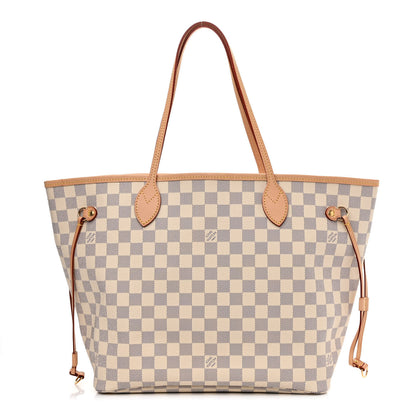 Louis Vuitton Damier Azur Neo Neverfull MM Rose Ballerine 3 of 10