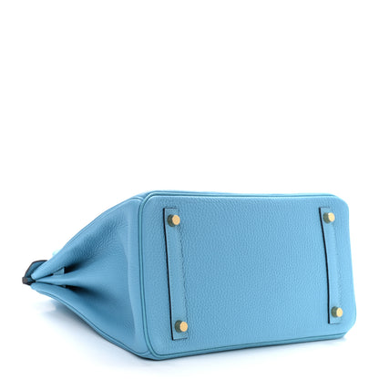 Hermes Togo Birkin 30 Blue Du Nord 5 of 31