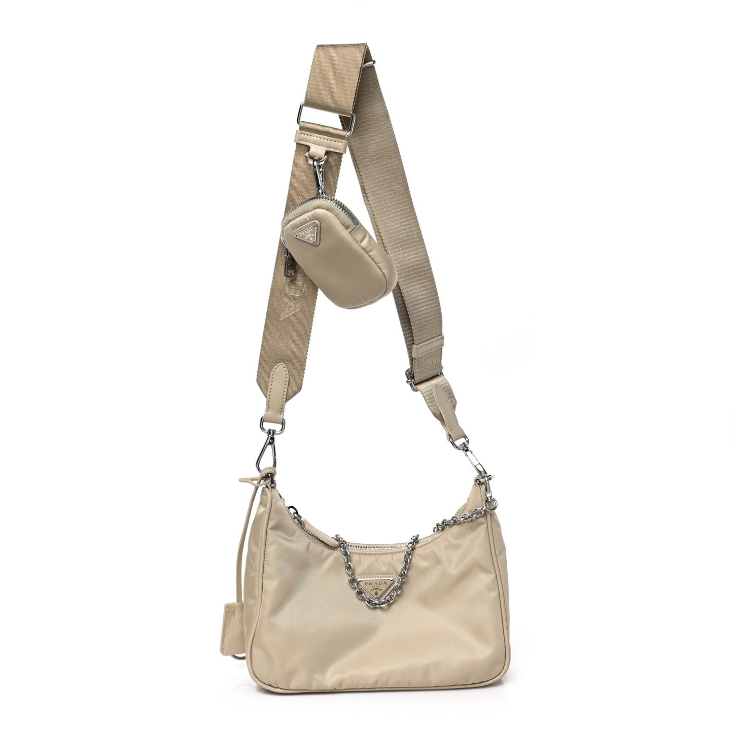 Re-Nylon Saffiano Re-Edition 2005 Shoulder Bag Deserto