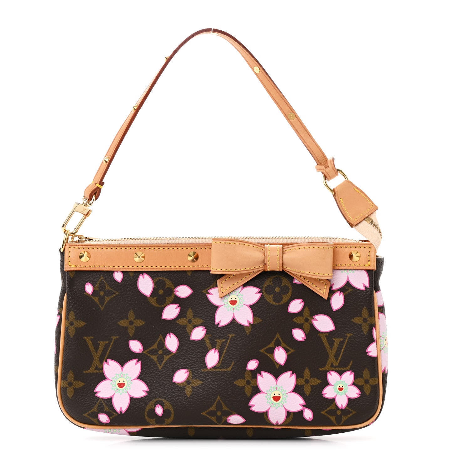 Louis Vuitton Monogram Cherry Blossom Pochette Accessories Brown 1 of 10