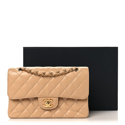 Chanel Caviar Quilted Small Double Flap Beige 11 of 11